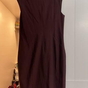 Burgundy cap sleeve dress
